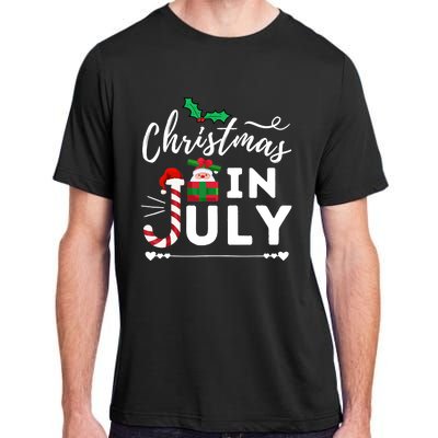 Christmas In July Beach Summer Santa Hat Gift Hawaiian 2021 Adult ChromaSoft Performance T-Shirt