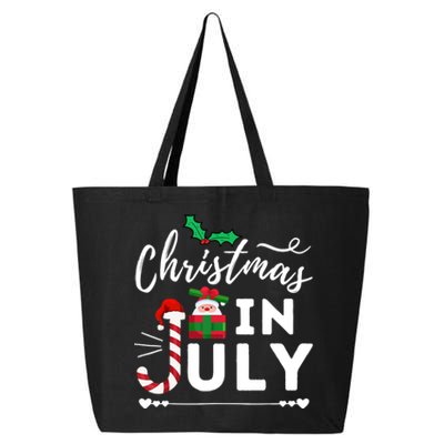 Christmas In July Beach Summer Santa Hat Gift Hawaiian 2021 25L Jumbo Tote