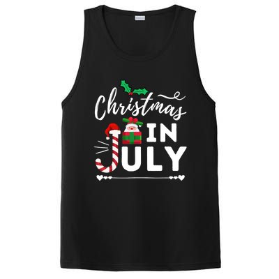 Christmas In July Beach Summer Santa Hat Gift Hawaiian 2021 PosiCharge Competitor Tank