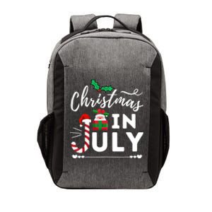 Christmas In July Beach Summer Santa Hat Gift Hawaiian 2021 Vector Backpack