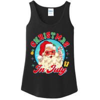 Christmas In July Santa Claus Vacation Summer Men Women Kids Ladies Essential Tank