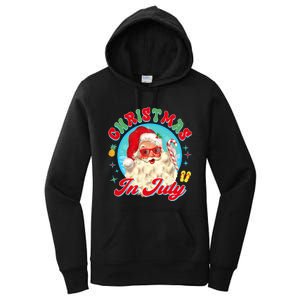 Christmas In July Santa Claus Vacation Summer Men Women Kids Women's Pullover Hoodie