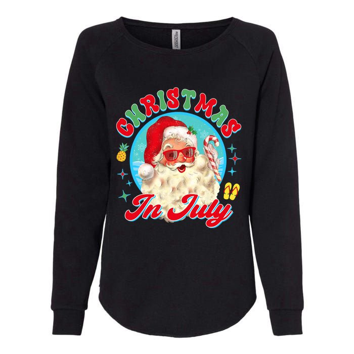 Christmas In July Santa Claus Vacation Summer Men Women Kids Womens California Wash Sweatshirt