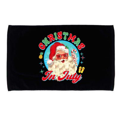 Christmas In July Santa Claus Vacation Summer Men Women Kids Microfiber Hand Towel