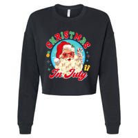 Christmas In July Santa Claus Vacation Summer Men Women Kids Cropped Pullover Crew