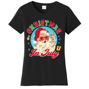 Christmas In July Santa Claus Vacation Summer Men Women Kids Women's T-Shirt