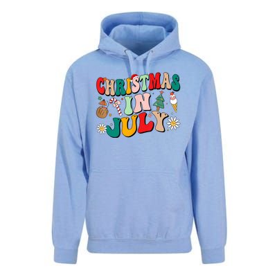 Christmas In July Shirts Groovy Xmas Summer Men Women Kids Unisex Surf Hoodie