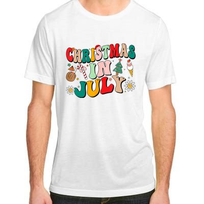 Christmas In July Shirts Groovy Xmas Summer Men Women Kids Adult ChromaSoft Performance T-Shirt