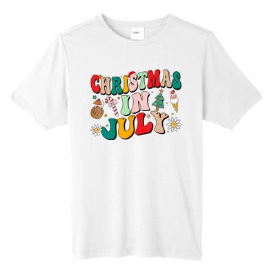 Christmas In July Shirts Groovy Xmas Summer Men Women Kids Tall Fusion ChromaSoft Performance T-Shirt