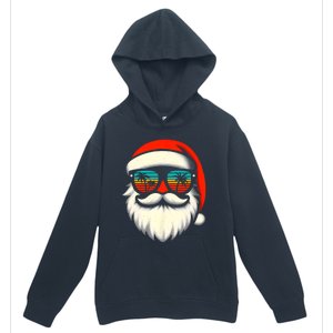 Christmas In July Santa Hat Sunglasses Beach Summer Vacation Urban Pullover Hoodie