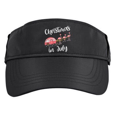 Christmas In July Funny Flamingo Pink Retro Camping Car Adult Drive Performance Visor