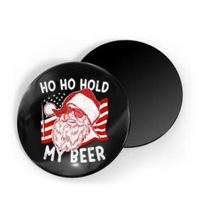 Christmas In July Santa Ho Ho Hold My Beer Magnet