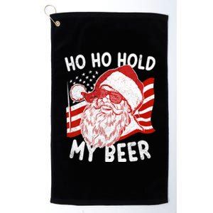 Christmas In July Santa Ho Ho Hold My Beer Platinum Collection Golf Towel