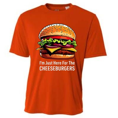 Cheeseburger IM Just Here For The Cheeseburgers Cooling Performance Crew T-Shirt