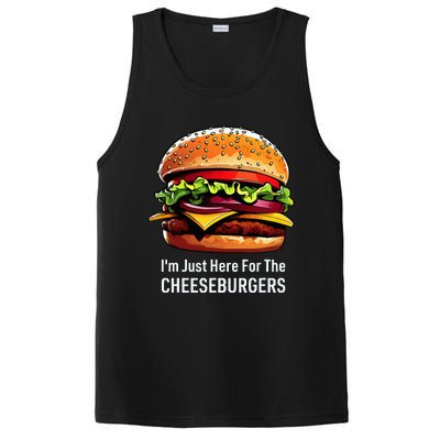 Cheeseburger IM Just Here For The Cheeseburgers PosiCharge Competitor Tank