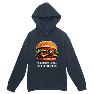 Cheeseburger IM Just Here For The Cheeseburgers Urban Pullover Hoodie