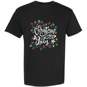 Christmas In July Lights Funny Summer Xmas  Wo  Garment-Dyed Heavyweight T-Shirt