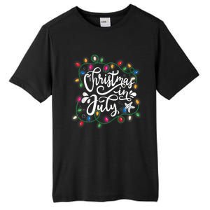 Christmas In July Lights Funny Summer Xmas  Wo  Tall Fusion ChromaSoft Performance T-Shirt