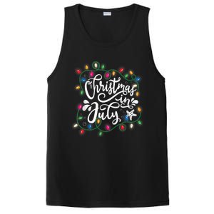 Christmas In July Lights Funny Summer Xmas  Wo  PosiCharge Competitor Tank