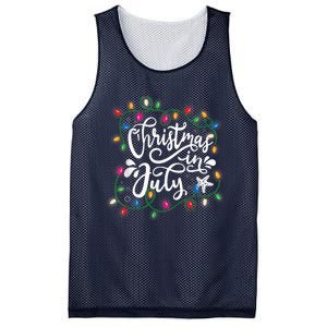 Christmas In July Lights Funny Summer Xmas  Wo  Mesh Reversible Basketball Jersey Tank