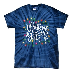 Christmas In July Lights Funny Summer Xmas  Wo  Tie-Dye T-Shirt