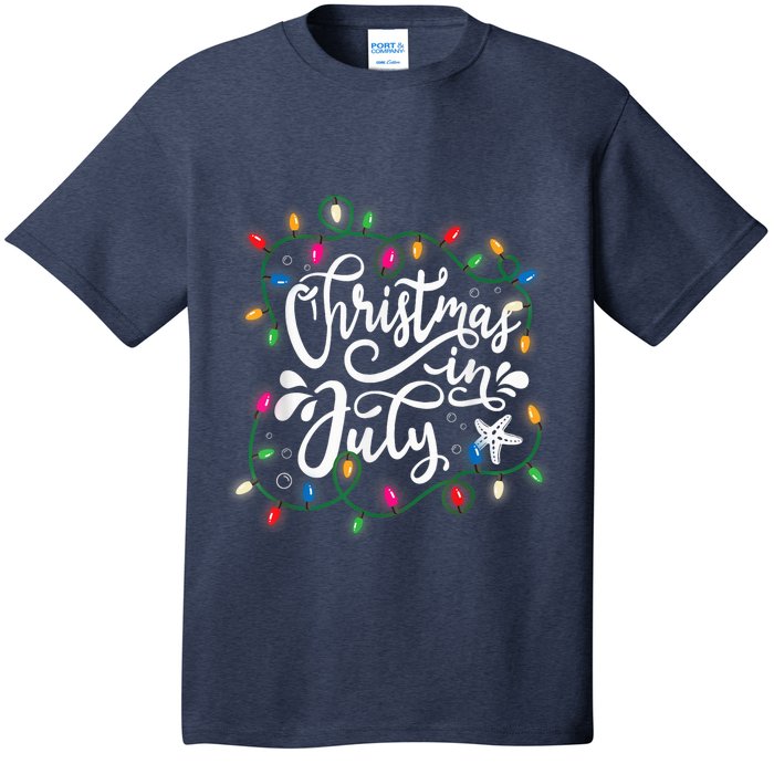 Christmas In July Lights Funny Summer Xmas  Wo  T-Shirt