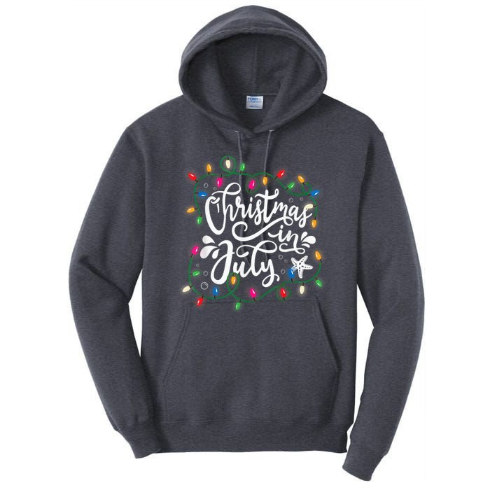 Christmas In July Lights Funny Summer Xmas  Wo  Tall Hoodie