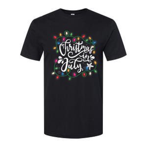 Christmas In July Lights Funny Summer Xmas  Wo  Softstyle CVC T-Shirt