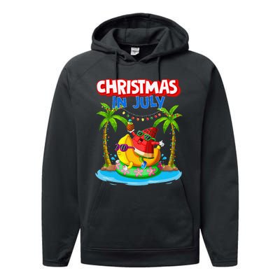 Christmas In July Watermelon Xmas Summer Performance Fleece Hoodie