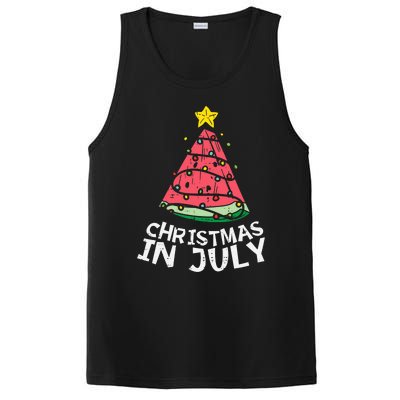 Christmas In July Watermelon Xmas Tree Summer Men Women PosiCharge Competitor Tank