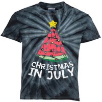 Christmas In July Watermelon Xmas Tree Summer Men Women Kids Tie-Dye T-Shirt