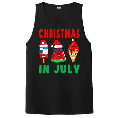 Christmas In July Watermelon Ice Pops Xmas Santa Hat PosiCharge Competitor Tank