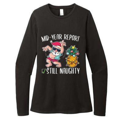 Christmas in July Mid Year Report Still Naughty Womens CVC Long Sleeve Shirt