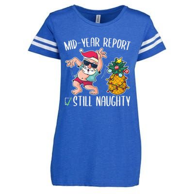 Christmas in July Mid Year Report Still Naughty Enza Ladies Jersey Football T-Shirt