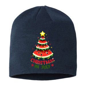 Christmas In July Watermelon Xmas Tree Sustainable Beanie