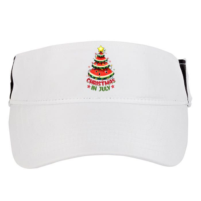 Christmas In July Watermelon Xmas Tree Adult Drive Performance Visor