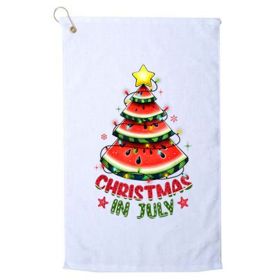 Christmas In July Watermelon Xmas Tree Golf Towel