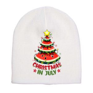 Christmas In July Watermelon Xmas Tree Short Acrylic Beanie