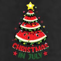 Christmas In July Shirts Watermelon Xmas Tree 25L Jumbo Tote