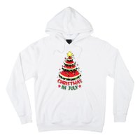 Christmas In July Shirts Watermelon Xmas Tree Hoodie