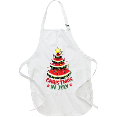 Christmas In July Shirts Watermelon Xmas Tree Apron