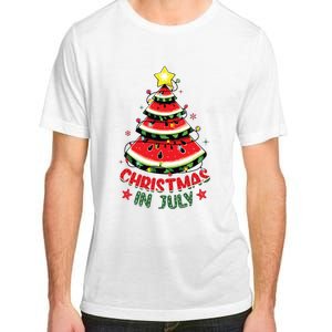 Christmas In July Shirts Watermelon Xmas Tree Adult ChromaSoft Performance T-Shirt