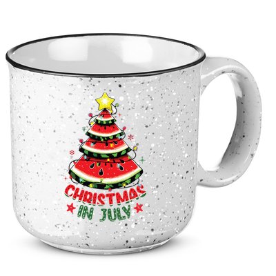 Christmas In July Shirts Watermelon Xmas Tree 15oz Campfire Ceramic Mug