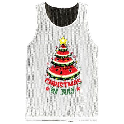 Christmas In July Shirts Watermelon Xmas Tree Mesh Reversible Basketball Jersey Tank