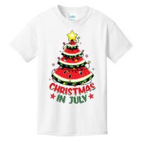 Christmas In July Shirts Watermelon Xmas Tree Kids T-Shirt