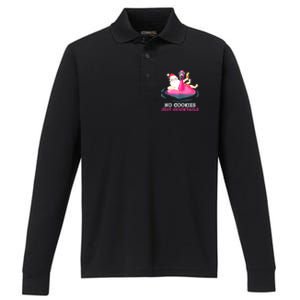 Christmas In July No Cookies Just Cocktails Summer Flamingo Performance Long Sleeve Polo