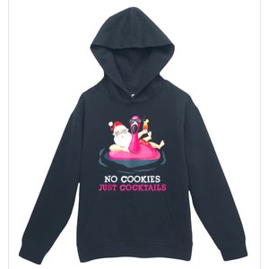 Christmas In July No Cookies Just Cocktails Summer Flamingo Urban Pullover Hoodie