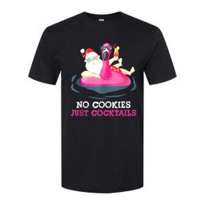 Christmas In July No Cookies Just Cocktails Summer Flamingo Softstyle CVC T-Shirt