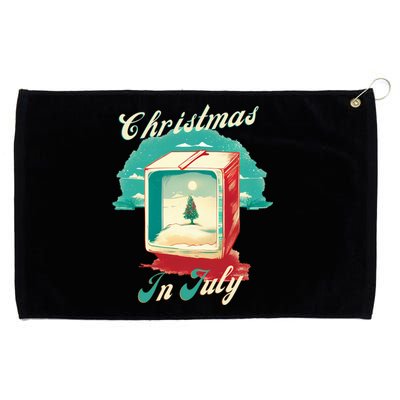 Christmas In July Gift Grommeted Golf Towel