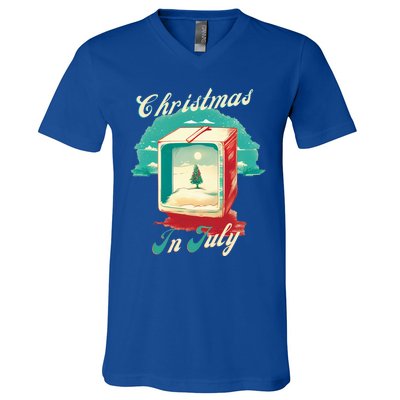 Christmas In July Gift V-Neck T-Shirt